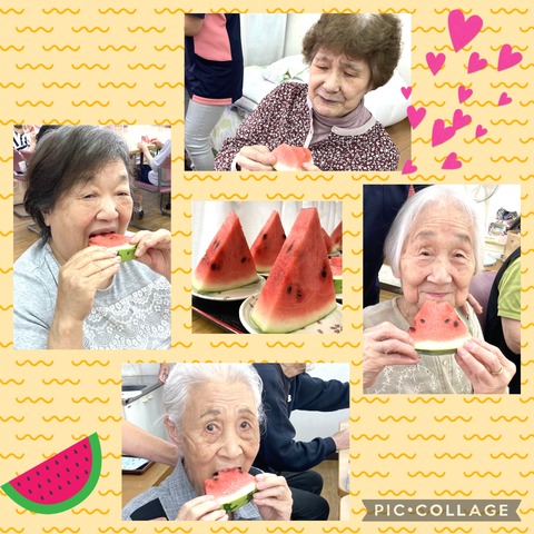 夏のくだものの定番といえば…🍉（大島）